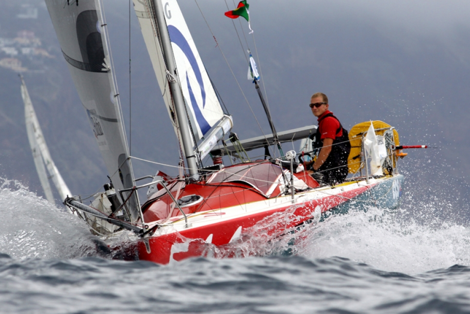 Andrea Rossi (Jrata) dopo la partenza della seconda tappa da Funchal